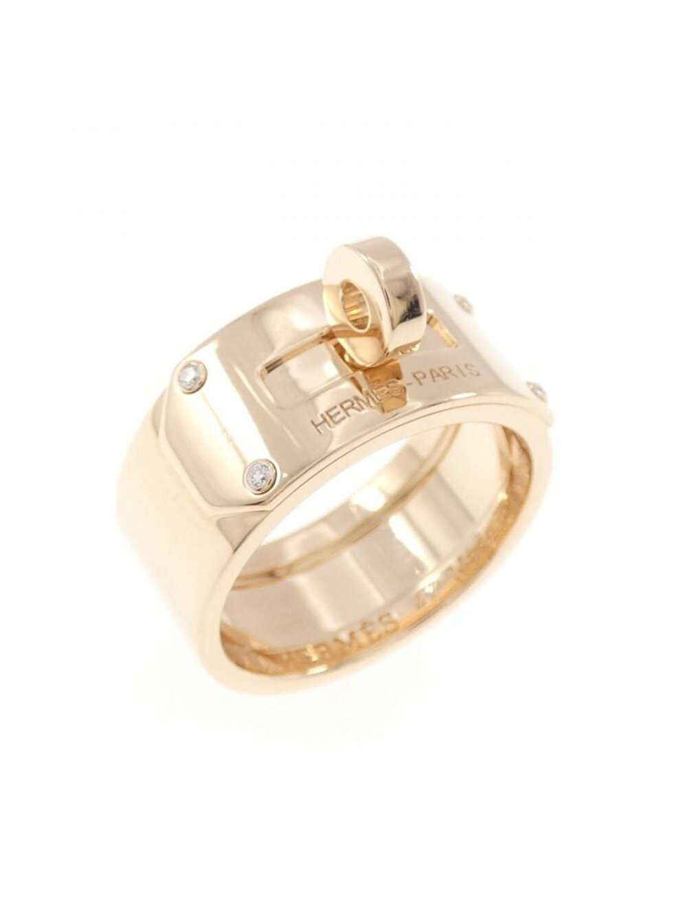 Hermes Diamond Ring Pink